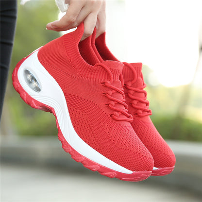 1862 socks shoes independent station large size women's shoes flying woven air cushion sports casual shoes square dance shoes mother shoes