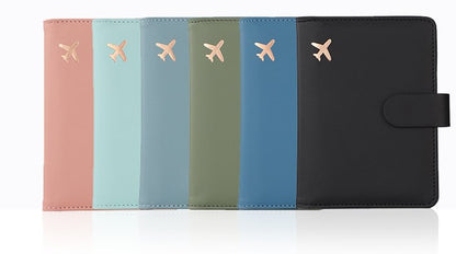 passport holder creative aircraft PU document storage bag leather passport cover passport bag cross-border factory direct sales