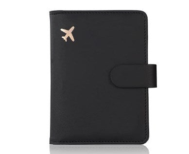 passport holder creative aircraft PU document storage bag leather passport cover passport bag cross-border factory direct sales