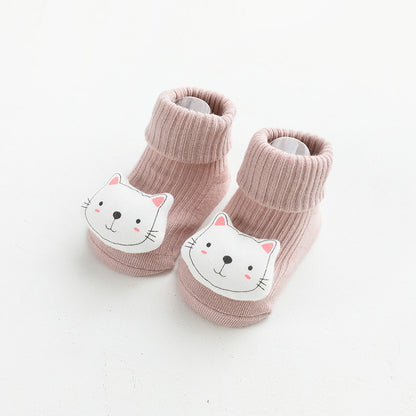 20 years of autumn and winter new baby socks loose mouth boneless baby socks baby floor socks non-slip cartoon socks