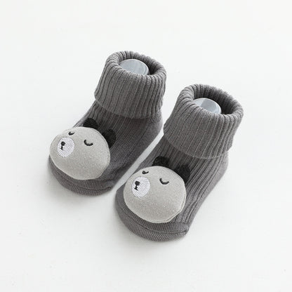 20 years of autumn and winter new baby socks loose mouth boneless baby socks baby floor socks non-slip cartoon socks