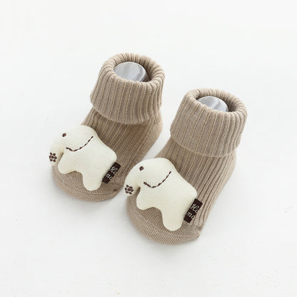 20 years of autumn and winter new baby socks loose mouth boneless baby socks baby floor socks non-slip cartoon socks