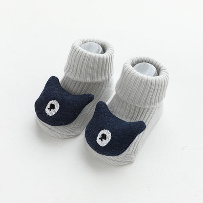 20 years of autumn and winter new baby socks loose mouth boneless baby socks baby floor socks non-slip cartoon socks