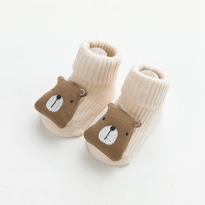 20 years of autumn and winter new baby socks loose mouth boneless baby socks baby floor socks non-slip cartoon socks