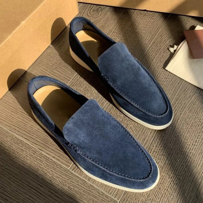 Men's summer loafers, casual flat shoes, slip-on driving shoes, cross-border large-size toe shoes