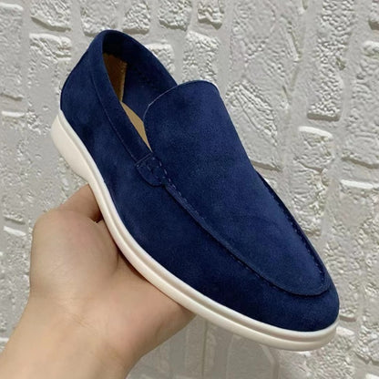 Men's summer loafers, casual flat shoes, slip-on driving shoes, cross-border large-size toe shoes