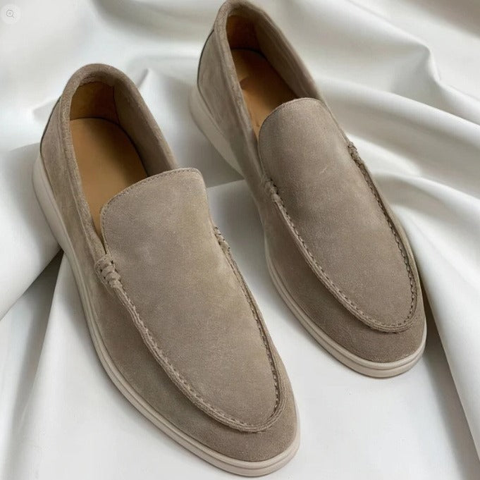 Men's summer loafers, casual flat shoes, slip-on driving shoes, cross-border large-size toe shoes