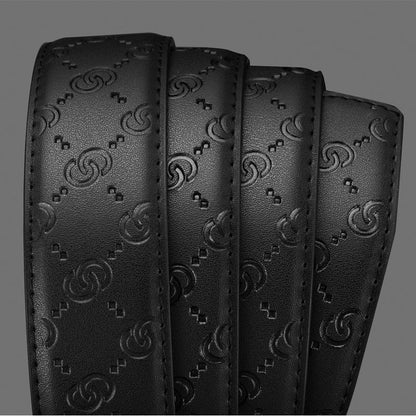 Men's new belt soft leather genuine cowhide belt pants belt 2023 trendy business gift box for boyfriend